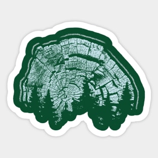 Tree Trunk Landscape Print Sticker